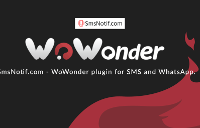 SmsNotif.com - एसएमएस और WhatsApp के लिए WoWonder प्लगइन